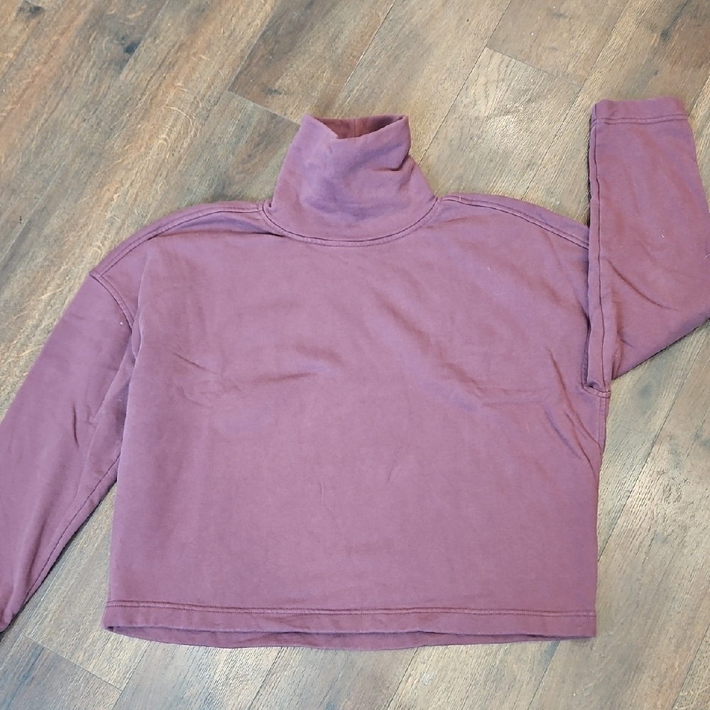 Everlane Purple Turtleneck Sweater